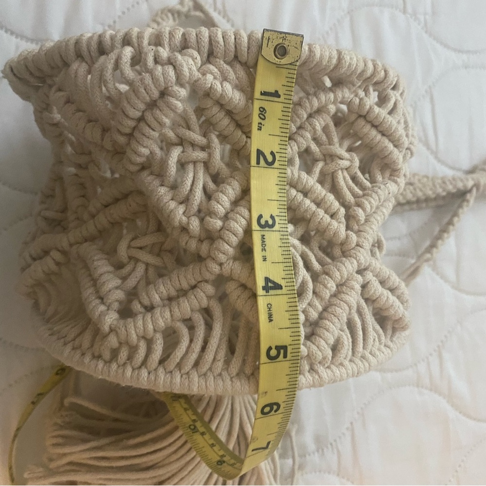 Handcrafted Macramé Plant Hanger New! - Picture 7 of 8